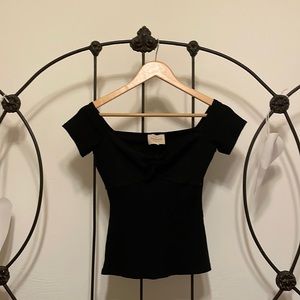 Sezane Cara Top in black XS